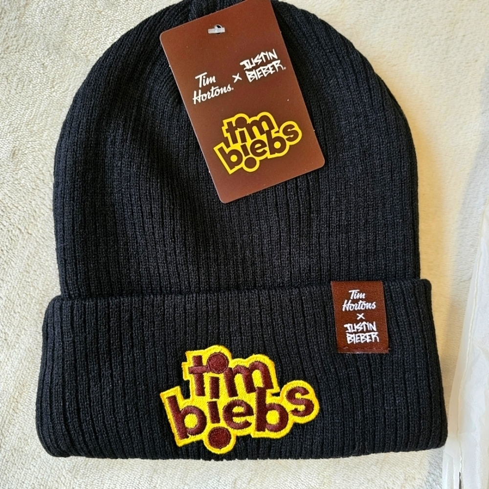 Justin Bieber Tim Biebs Tim Hortons Beanie Toque Hat